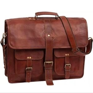 Brown Leather Men's Bag